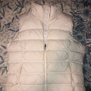 White North Face Puffer Vest